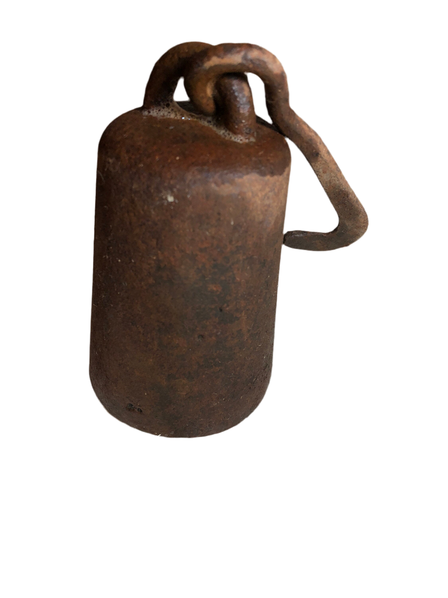 Antique Old Metal Iron 8 lb. 4 lb., and 2 lb. Set of 3 Merchants Hooked Scale Weights*