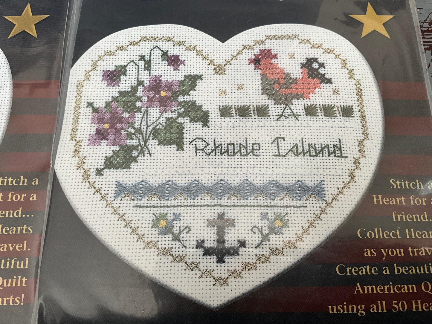 Victoria Sampler Choice Hearts of America cross stitch chart see pictures and variations