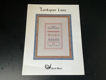 Jest-Nan Larkspur Lane 1994 counted cross stitch chart