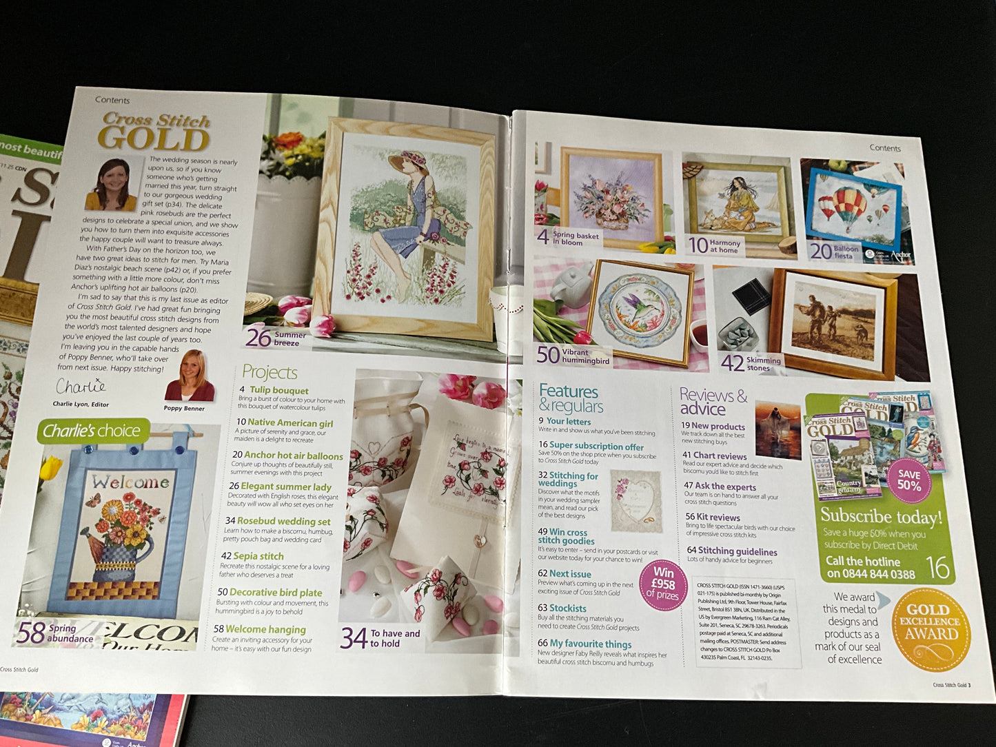 Cross Stitch Gold magazine lot choice see pictures and variations*