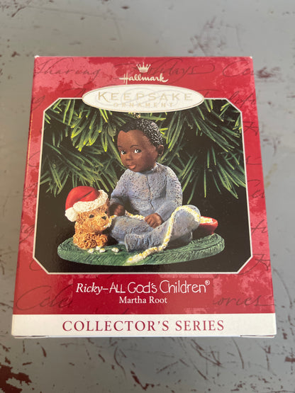 Hallmark Ricky-All Gods Children Martha Root Keepsake Ornament QX6363