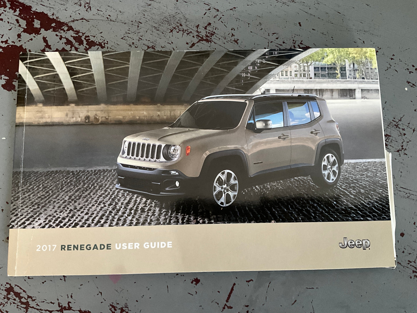 2017 Jeep Renegade user guide,quick reference guide, and associated booklets in a very nice brown canvas pouch vehicle owners manual etc.