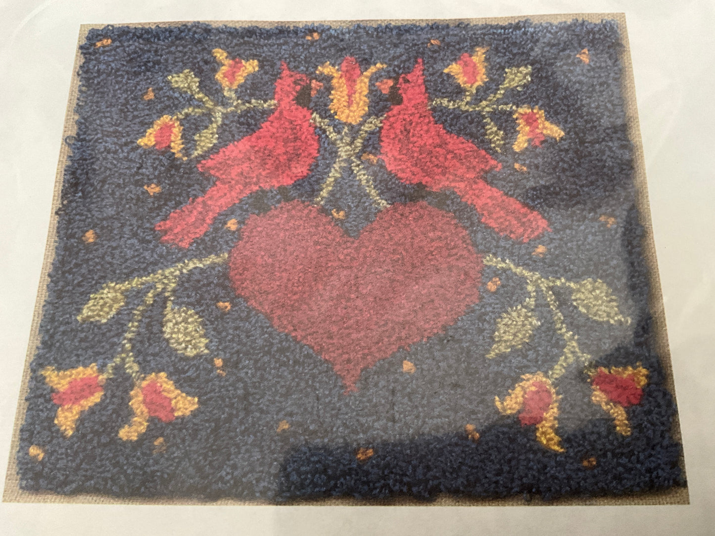 Charlotte Dudley choice punch needle embroidery with printed fabric