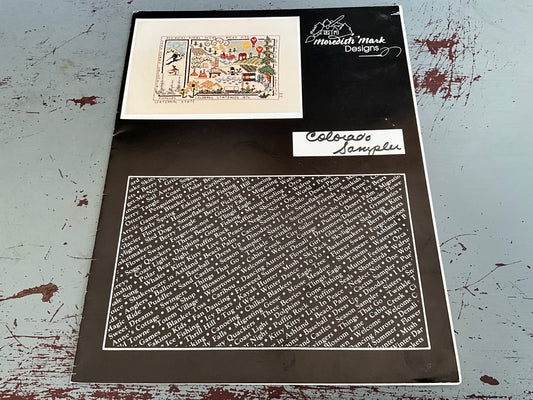 Meredith Mark Colorado sampler cross stitch chart