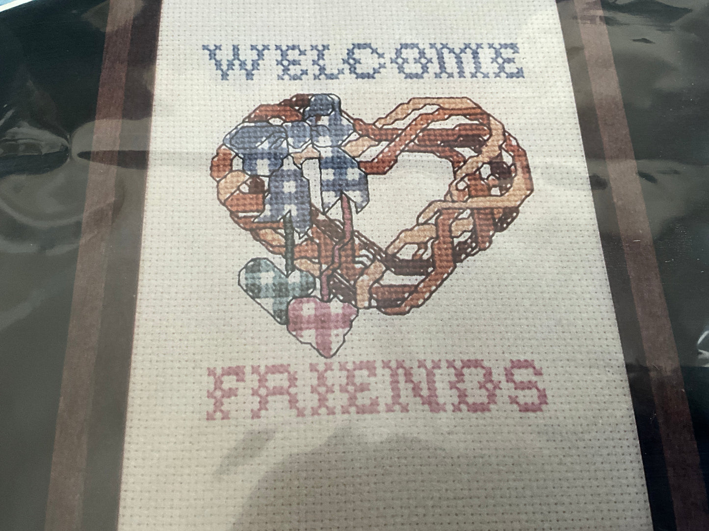 Banar Designs Welcome Friends counted cross stitch kit