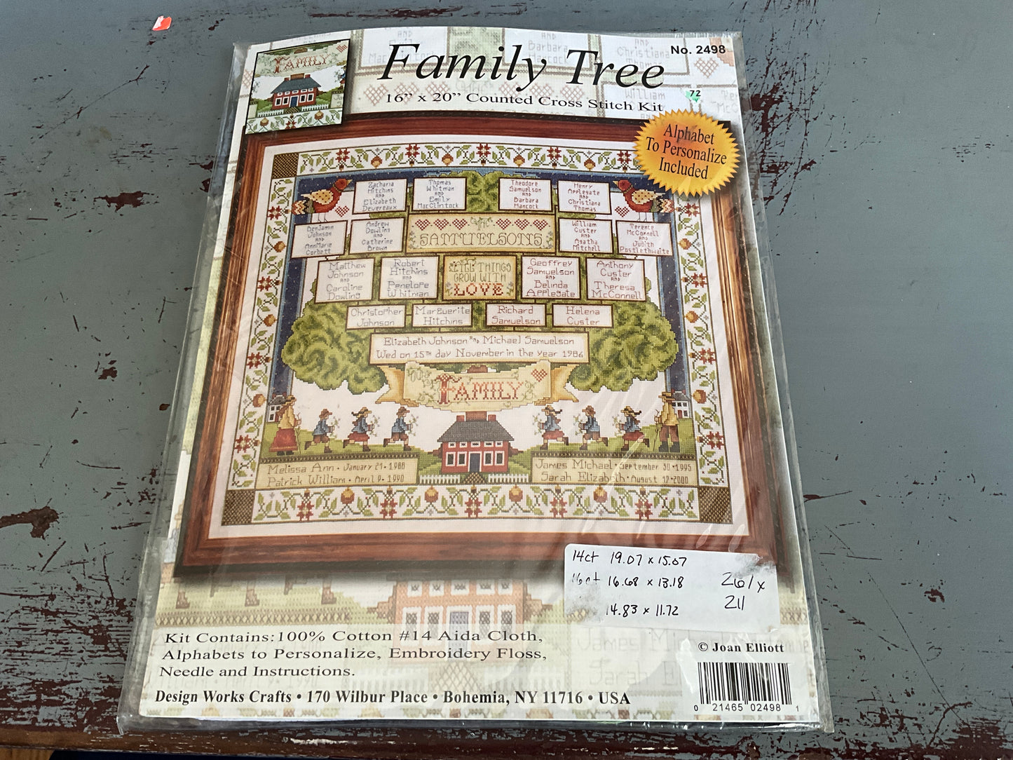 Design Works Crafts Family Tree 2498 counted cross stitch kit