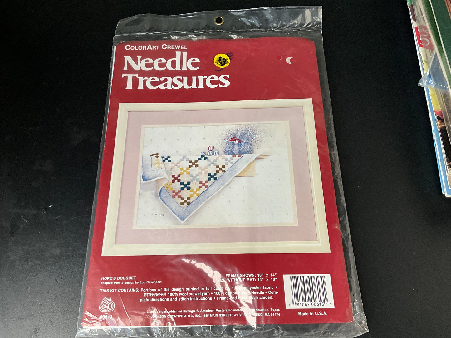 Needle Treasures Hope’s Bouquet 00613 Color Art Crewel kit