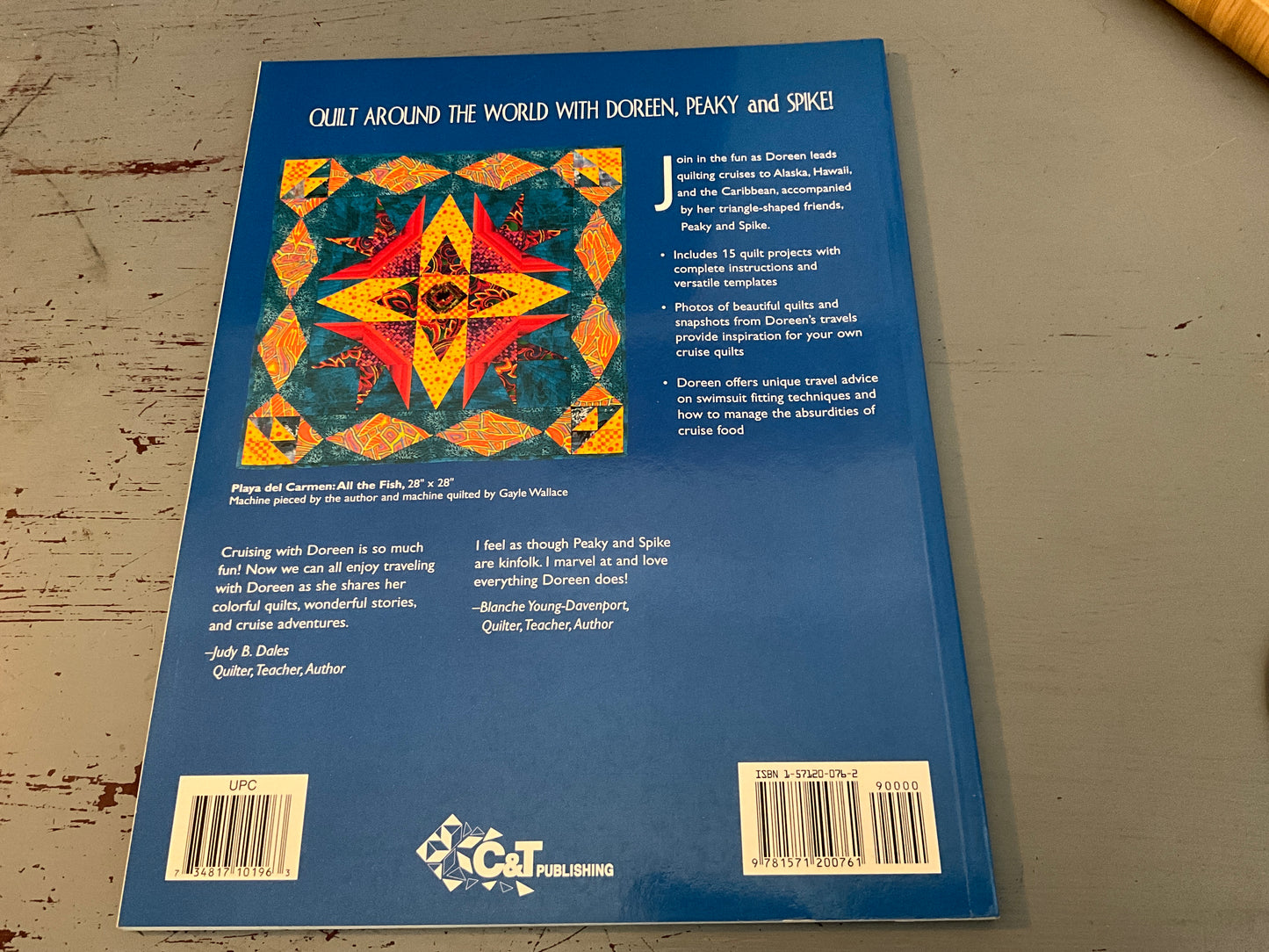 Doreen Speckmann Travels with Peaky and Spike quilting pattern book