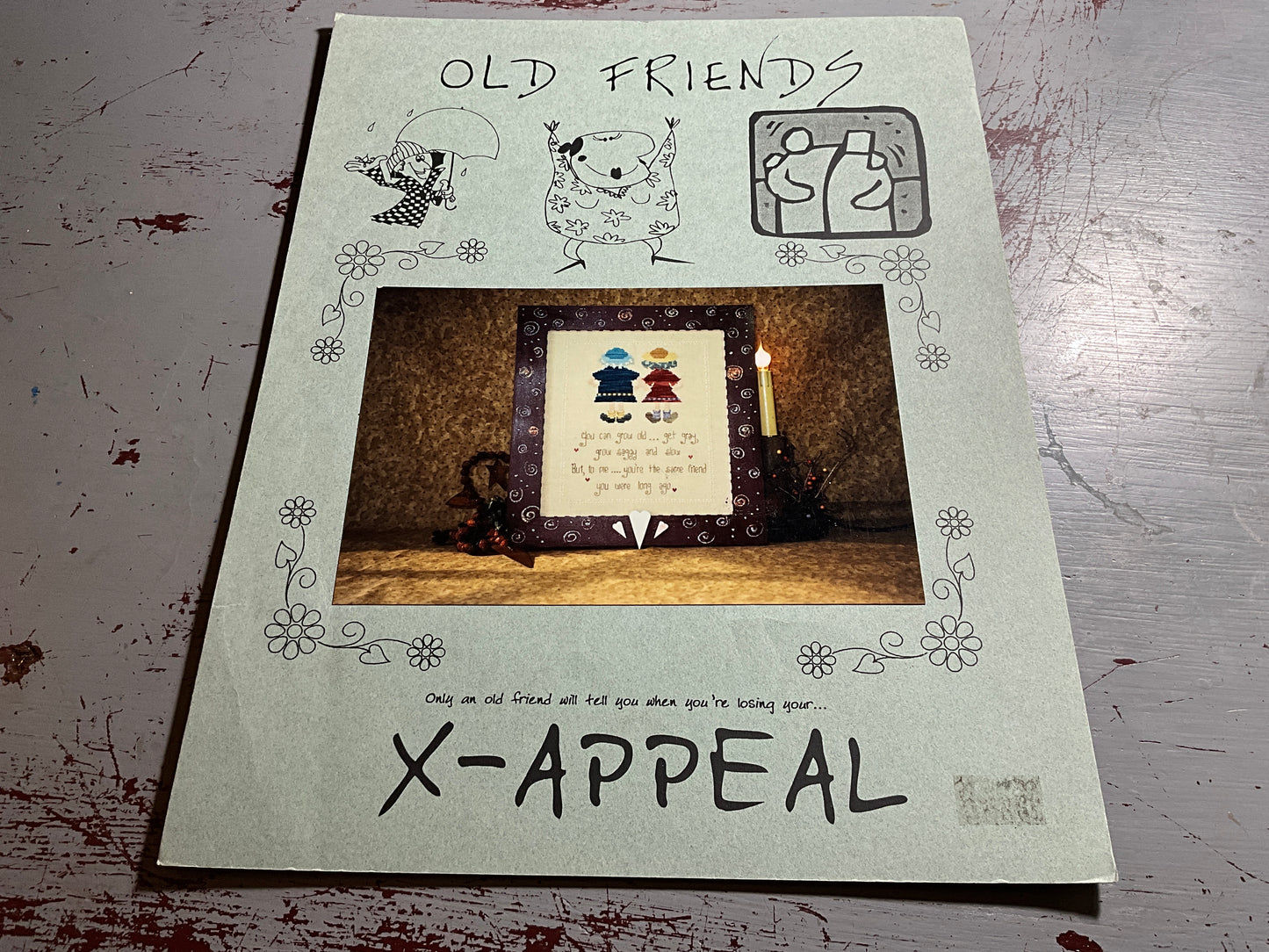 X-Appeal Old Friends counted cross stitch chart