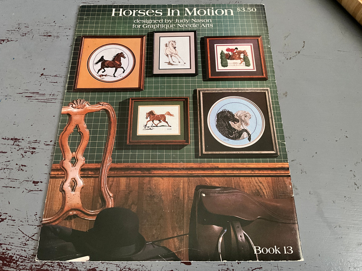 Graphique Needle Arts Horses In Motion by Judy Nason counted cross stitch chart