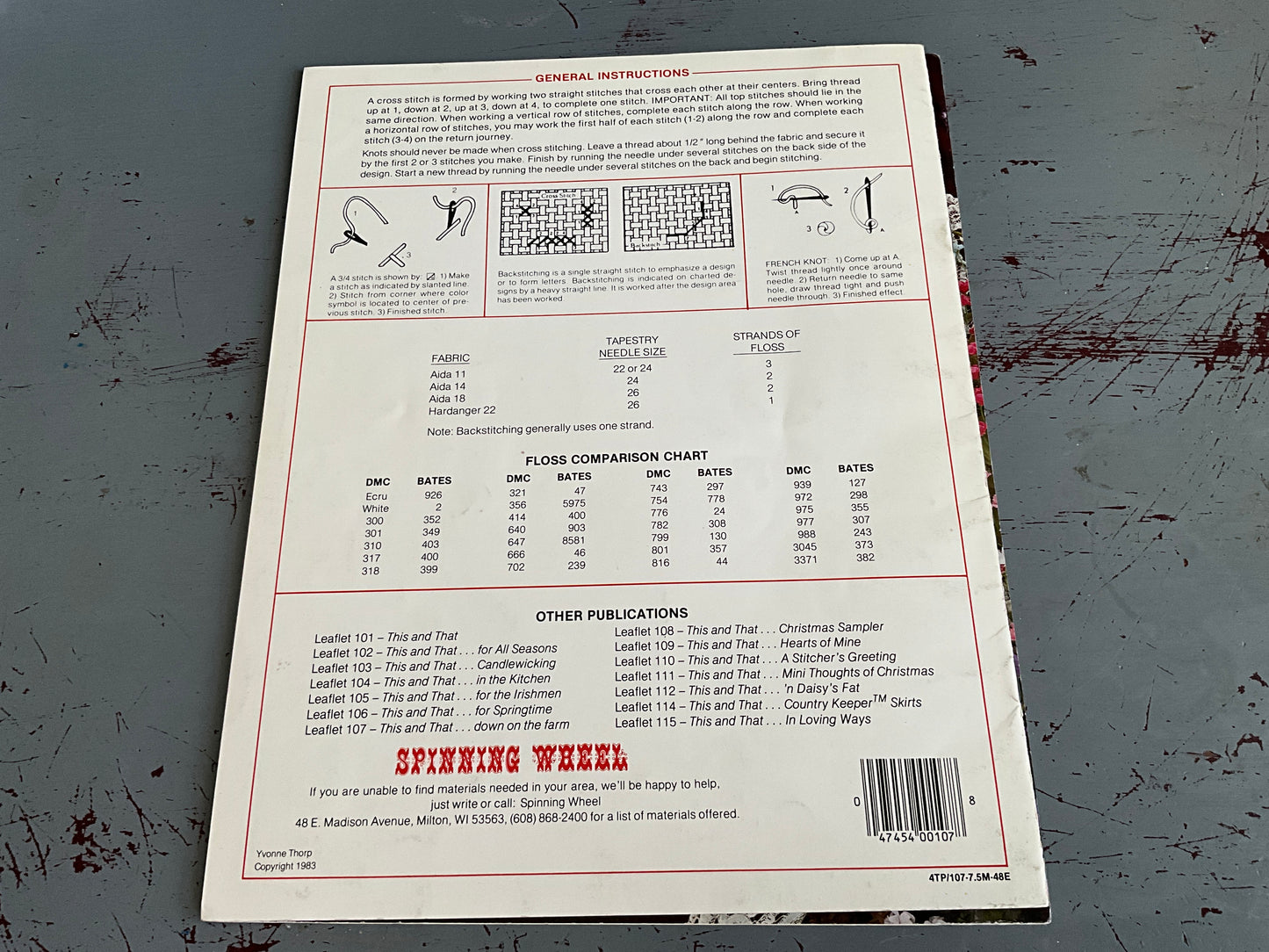 This and That…For My Mom & down on the farm set of 2 Spinning Wheel Yvonne M. thorp counted cross stitch charts