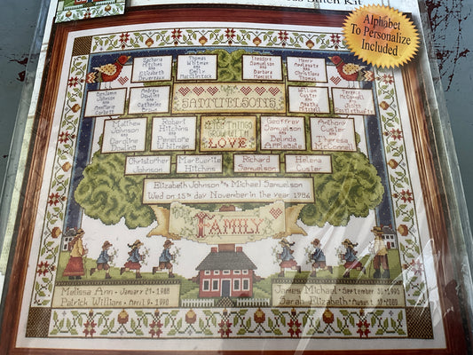 Design Works Crafts Family Tree 2498 counted cross stitch kit