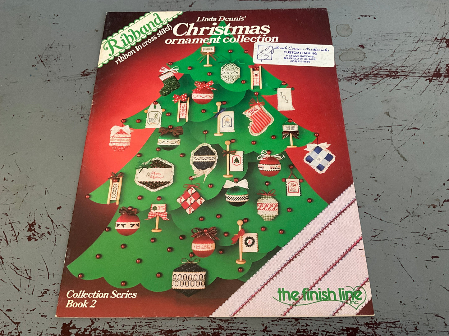 The Finnish Line Ribband Linda Dennis Christmas Ornament Collection ribbon to cross stitch