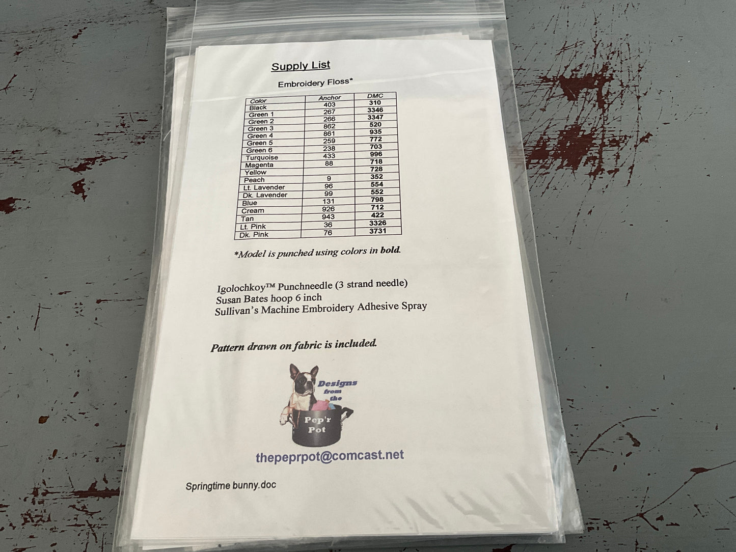 Charlotte Dudley choice punch needle embroidery with printed fabric