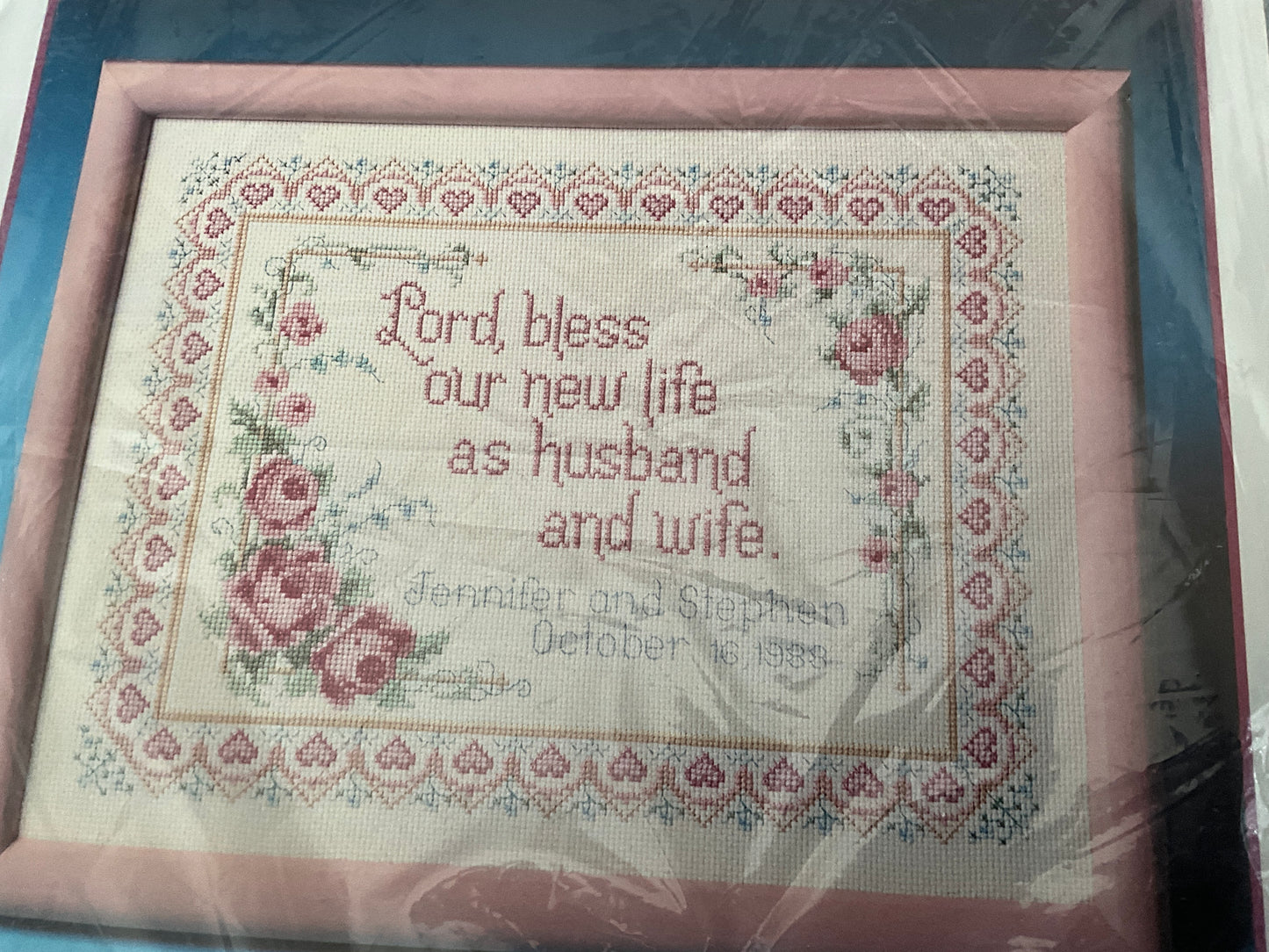 Current Wedding counted cross stitch sampler kit