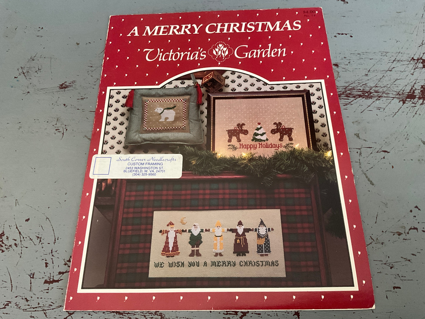 Victoria’s Garden A Merry Christmas counted cross stitch chart
