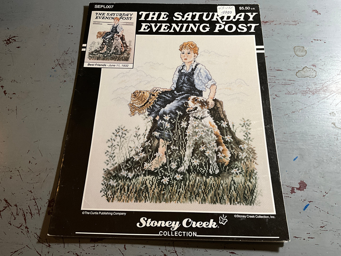 Stoney Creek The Saturday Evening Post Best Friends SEPL007 counted cross stitch chart