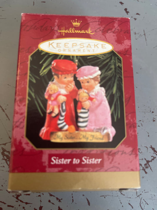 Hallmark Sister to Sister Keepsake Ornament QX6749