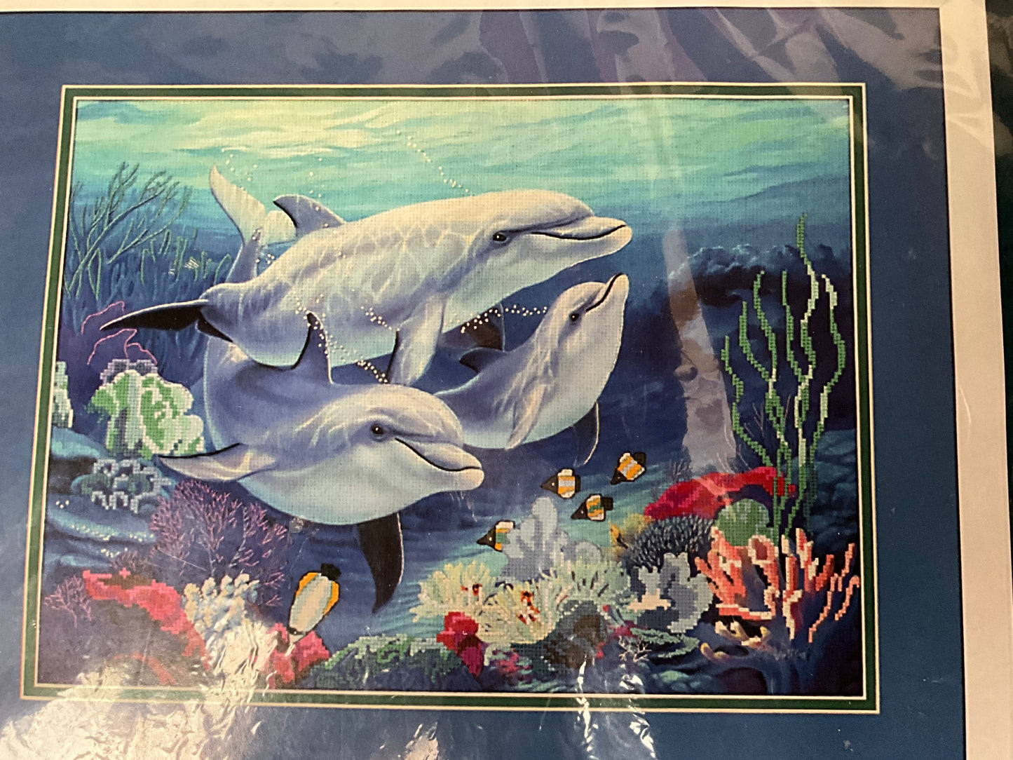 Sunset Underwater Tranquility 13932 no count cross stitch kit