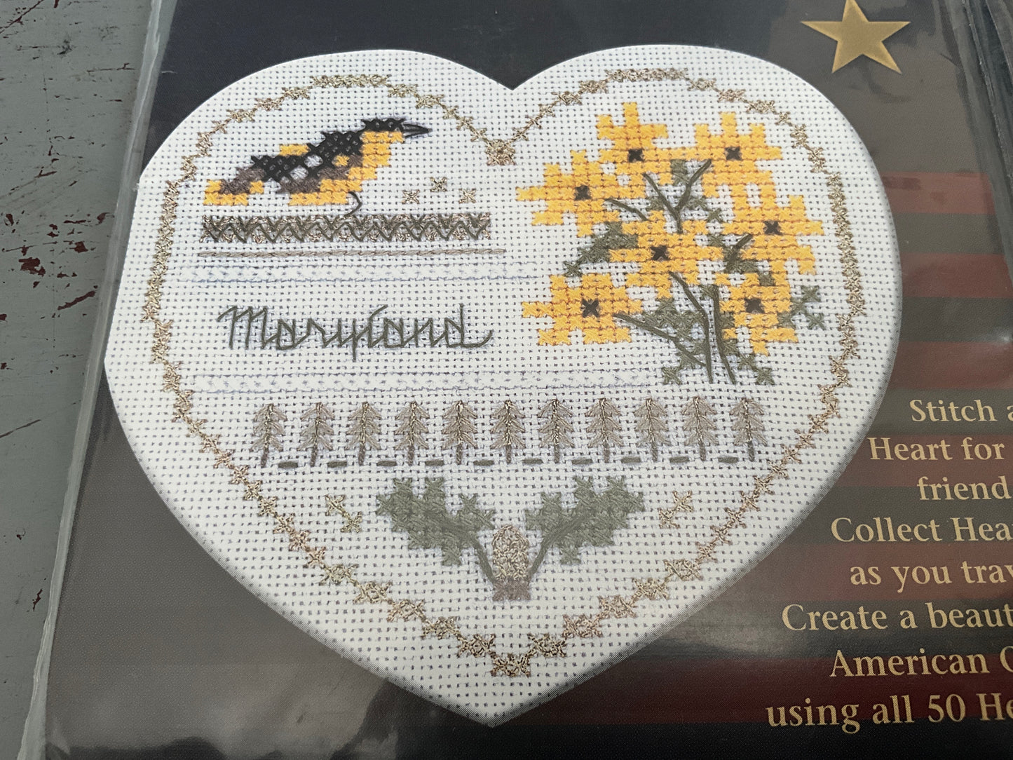 Victoria Sampler Choice Hearts of America cross stitch chart see pictures and variations