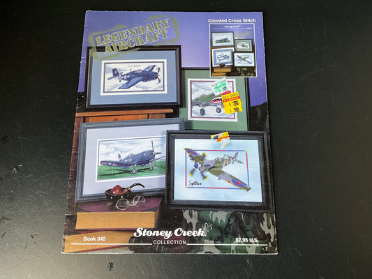 Stoney Creek Legendary Aircraft Book 345 vintage 2004 Counted cross stitch chart