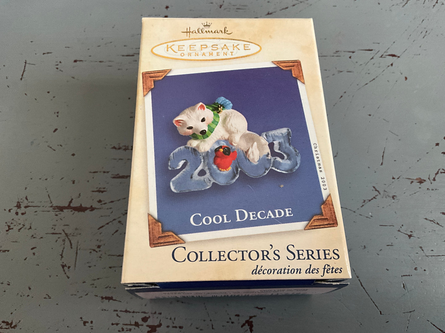 Hallmark Cool Decade White Fox 2003 #4 Collector’s Series Keepsake Ornament.QX8079