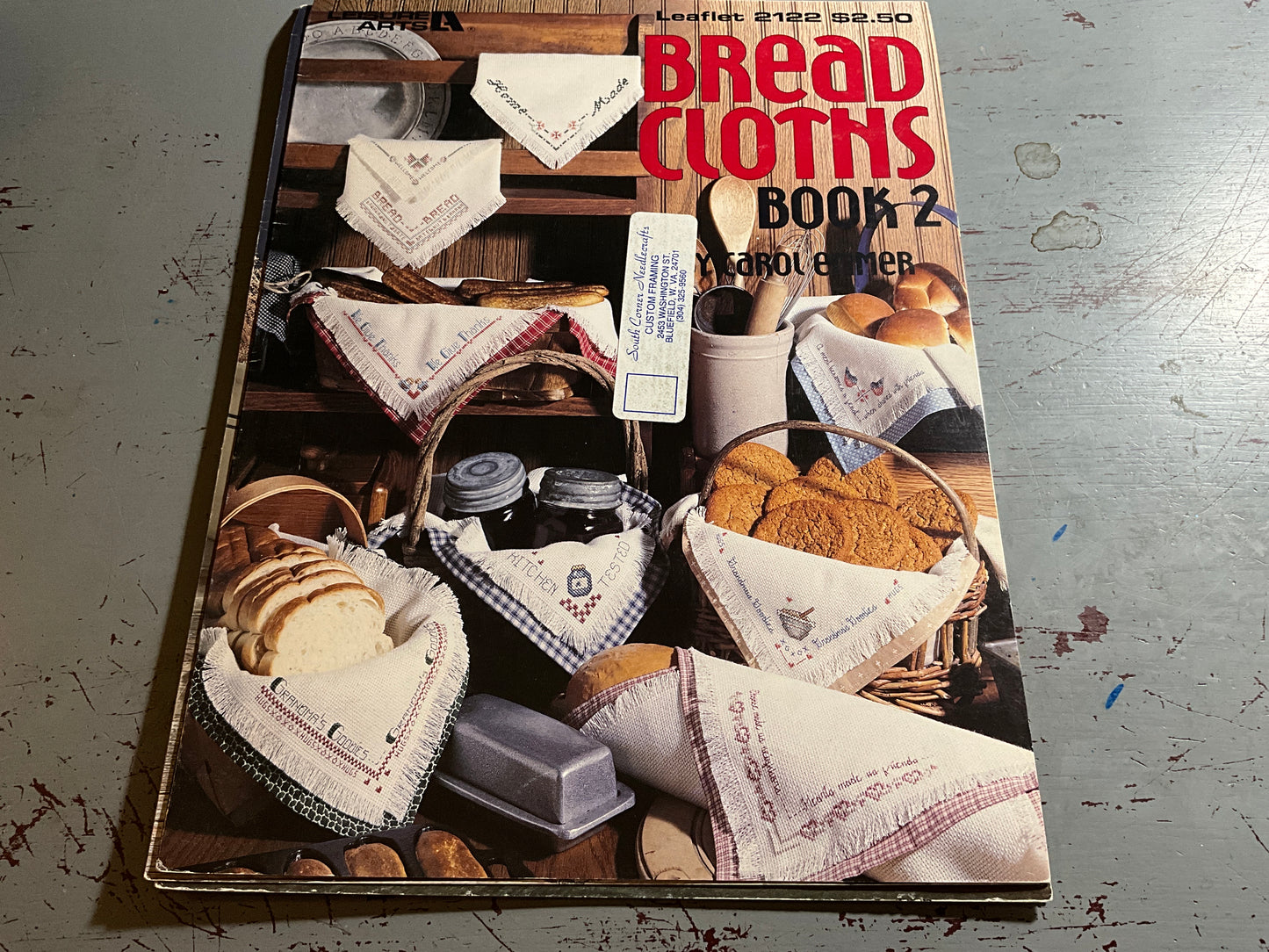 Leisure Arts Bread cloth design charts set of 3 with Charles Craft stitch-able bread Cover see description*