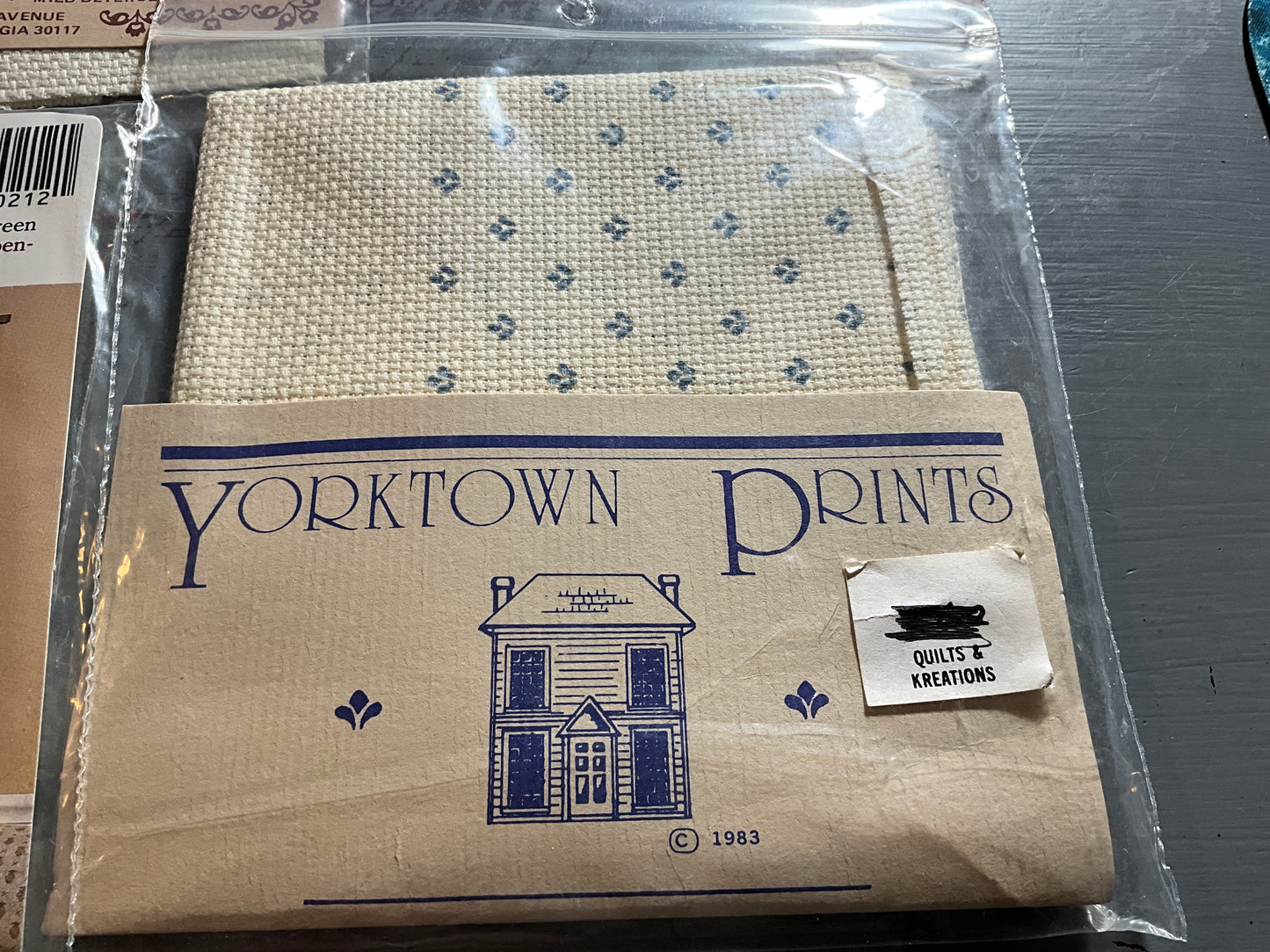 Pretty printed cross stitch fabric choice see pictures and variations