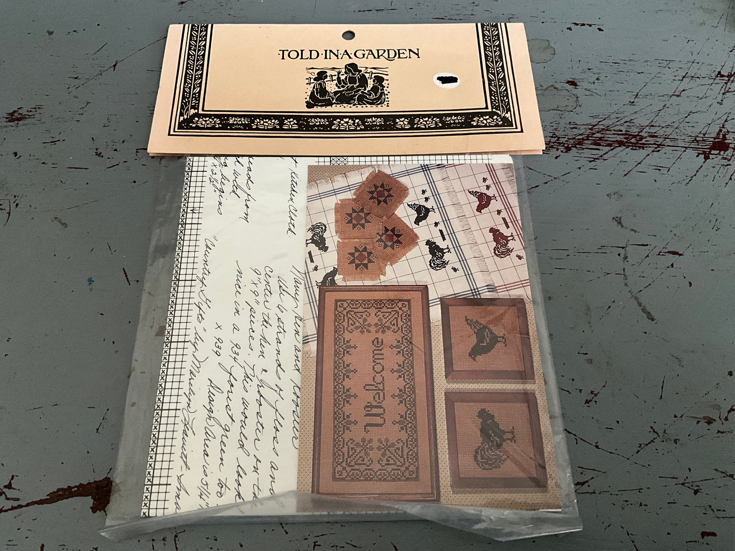 Told In A Garden Country Gifts counted cross stitch chart