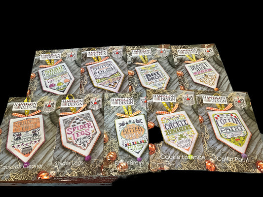 Hands On Design Scary Apothecary full set of 9 cross stitch charts