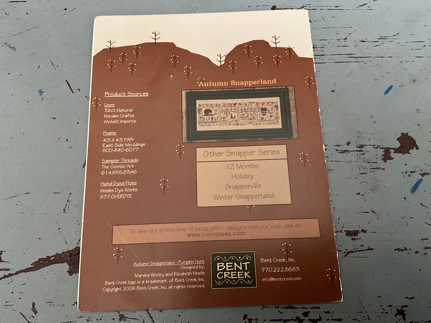 Bent Creek Autumn Snapperland Pumpkin Hunt BC542 counted cross stitch chart