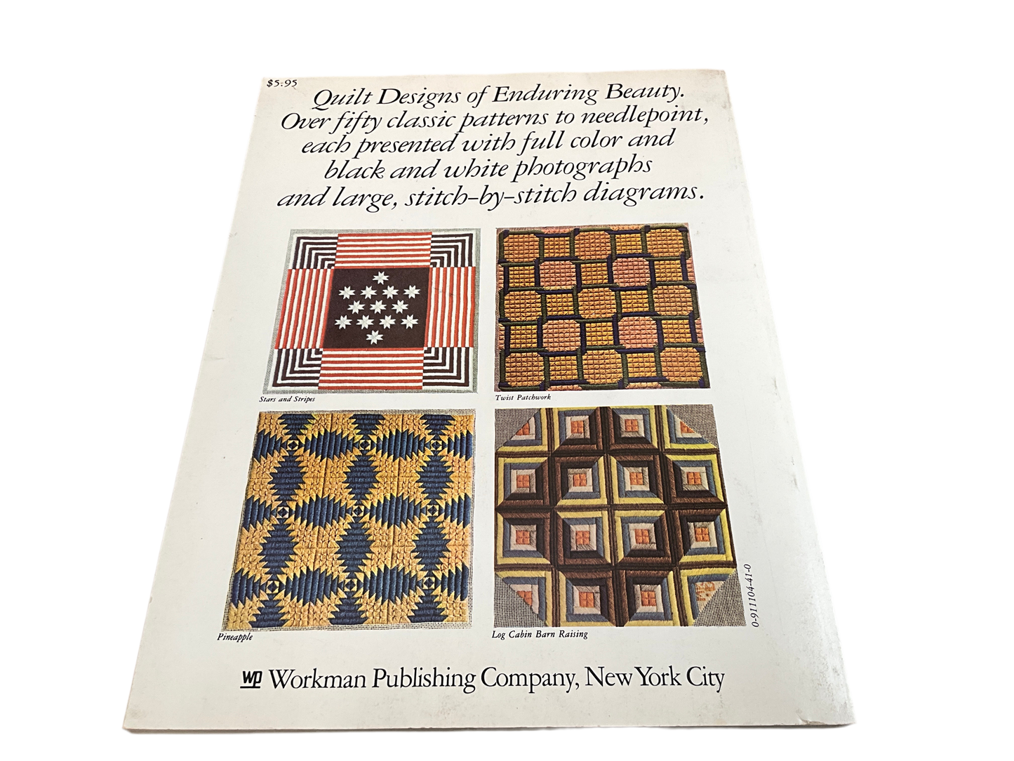 Needlepoint from America’s Great Quilt Designs by Mary Kay Davis and Helen Grammattei vintage 1974 softcover book