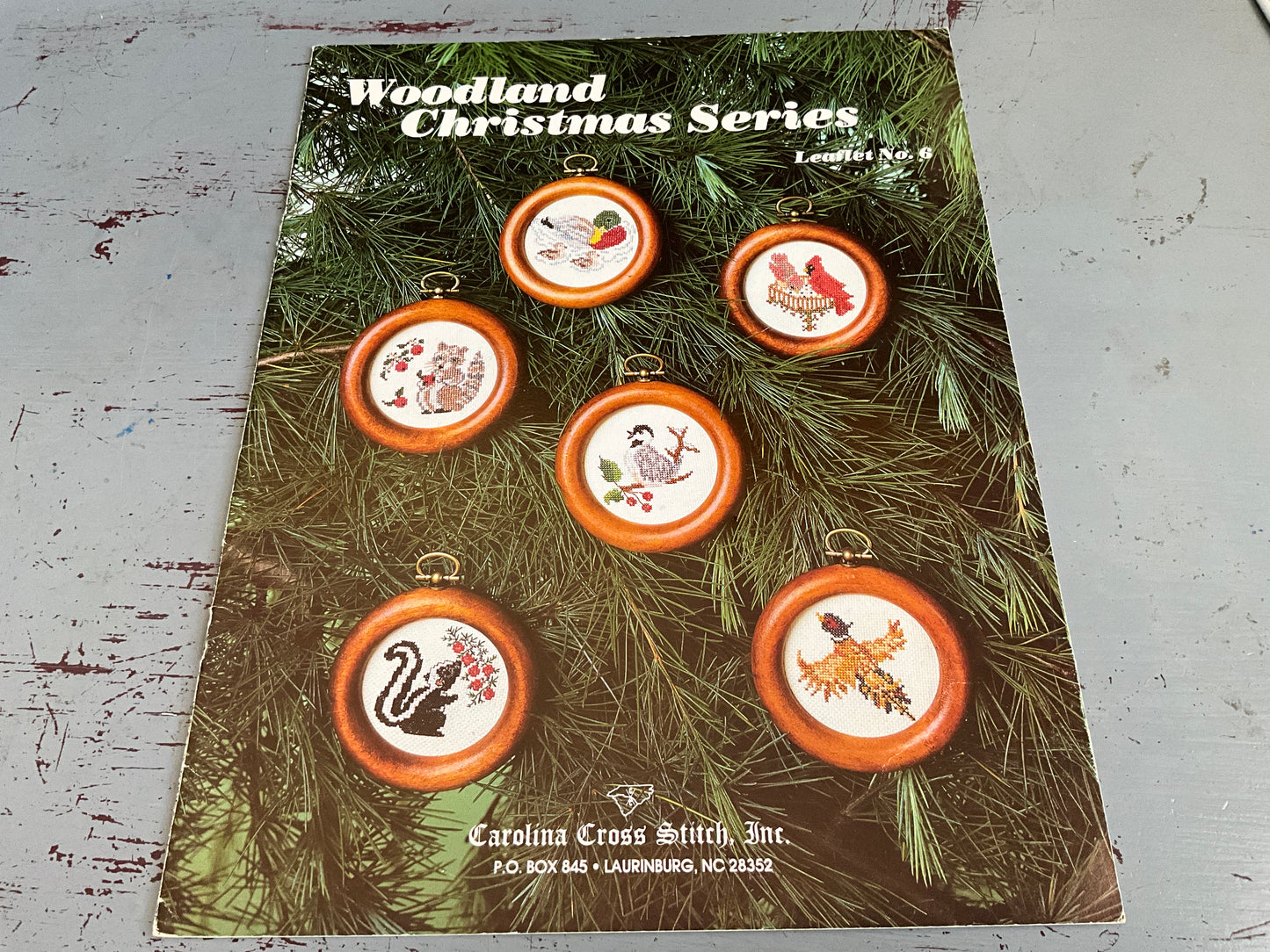 Carolina Cross Stitch Woodland Christmas Series Leaflet No. 6 counted cross stitch chart