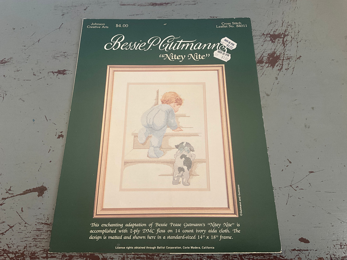 Johnson Creative Arts Bessie P. Guzman “Nitey Nite” counted cross stitch chart