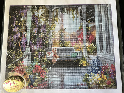 Pegasus Marty Bell Brenda’s Porch vintage counted cross stitch chart