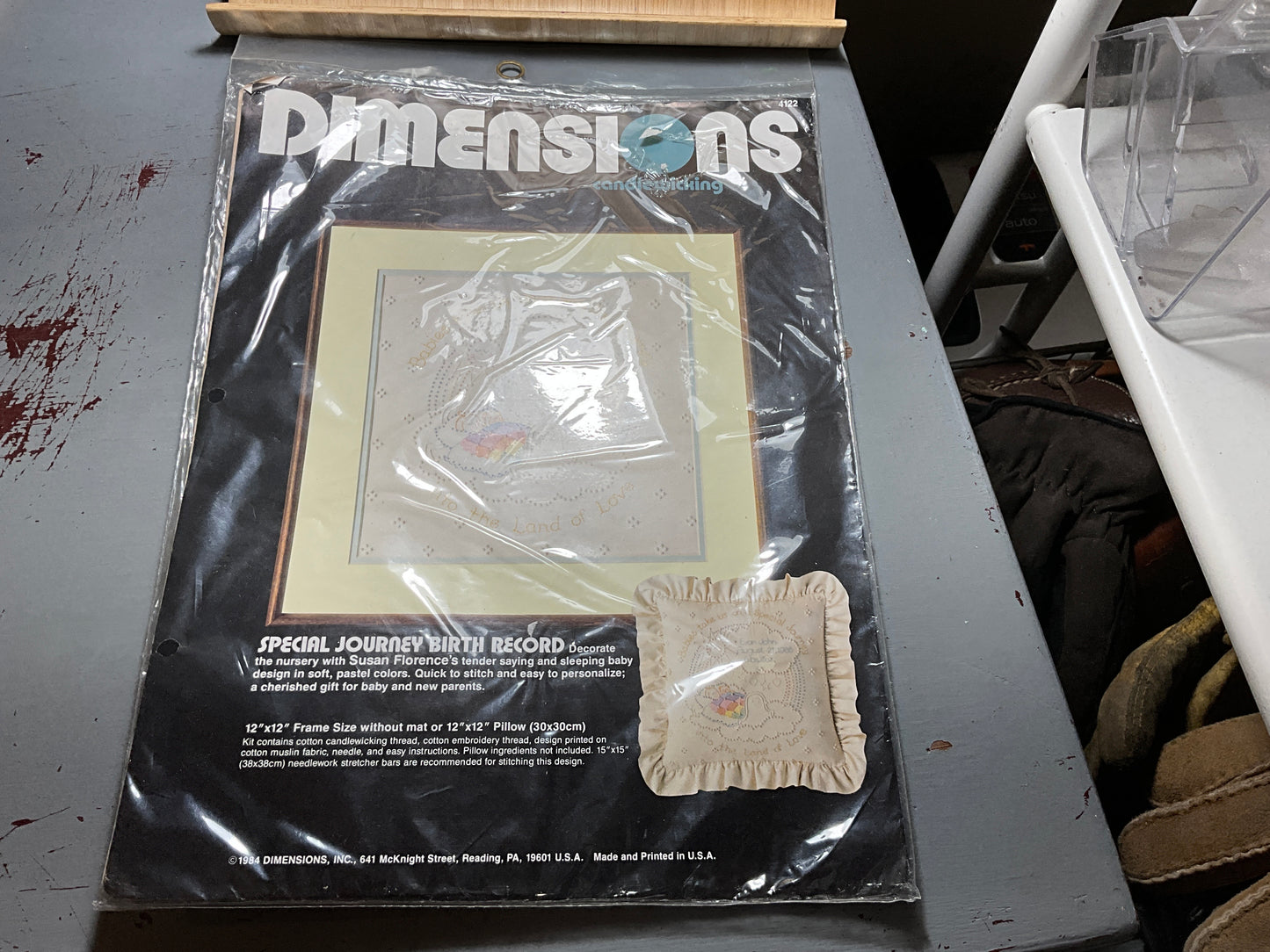 Dimensions Special Journey Birth Record 4122 candlewicking kit