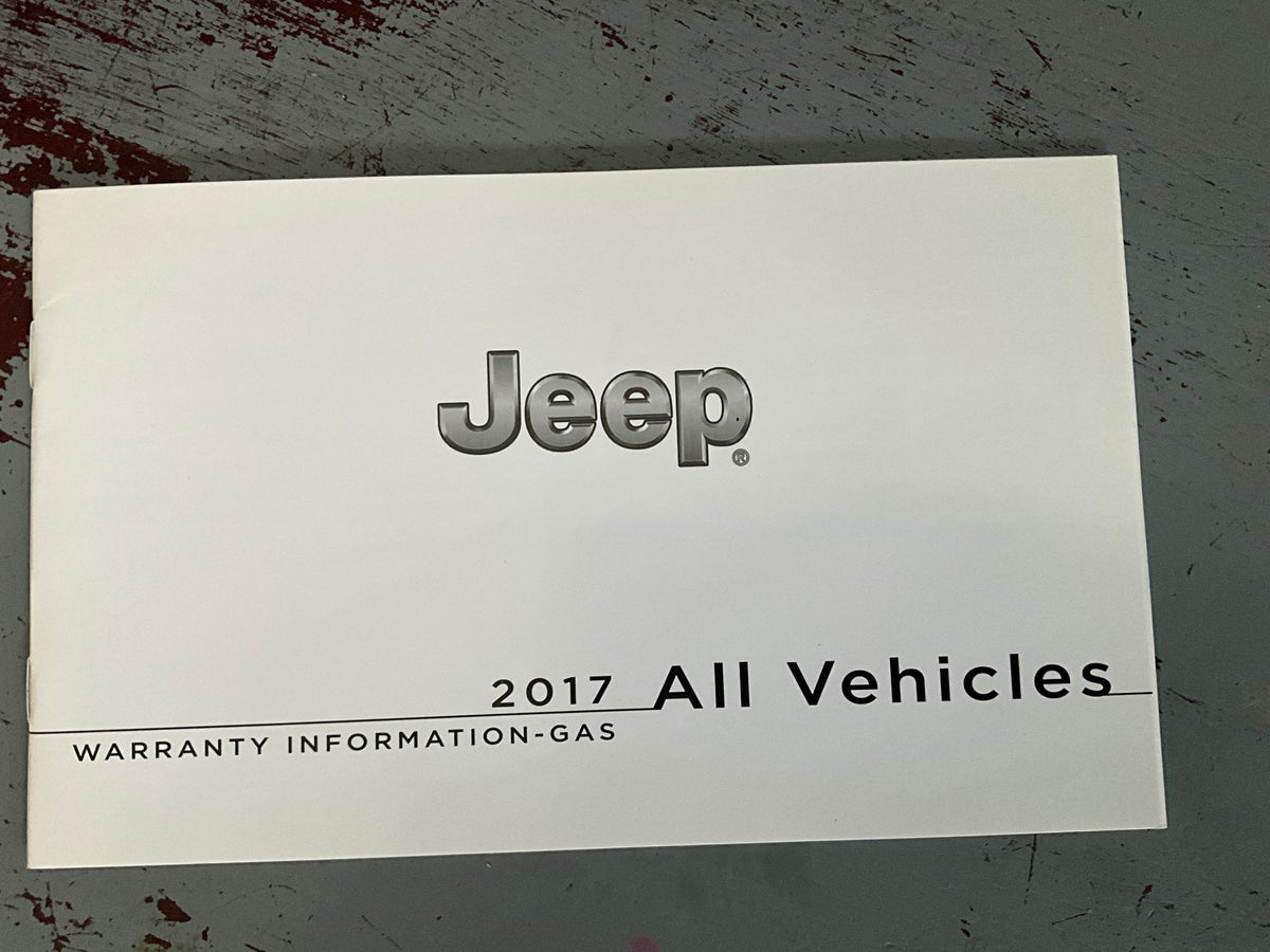 2017 Jeep Renegade user guide,quick reference guide, and associated booklets in a very nice brown canvas pouch vehicle owners manual etc.