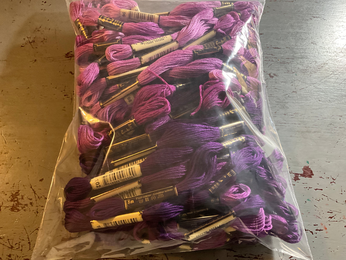 Anchor Thread Purple bargain lot of 79 skeins see pictures and description