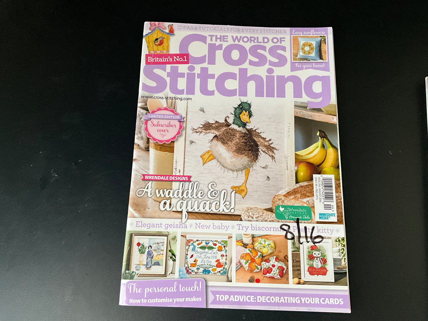 The World of Cross Stitching February-April & June-August 2016 magazines lot of 6 issues Britain’s No. 1