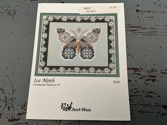 Just Nan Ice Moth cross stitch chart rare hard to find pattern