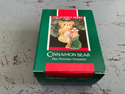 Hallmark  Cinnamon Bear #7 1989 Fine Porcelain .Keepsake Ornament QX461-5