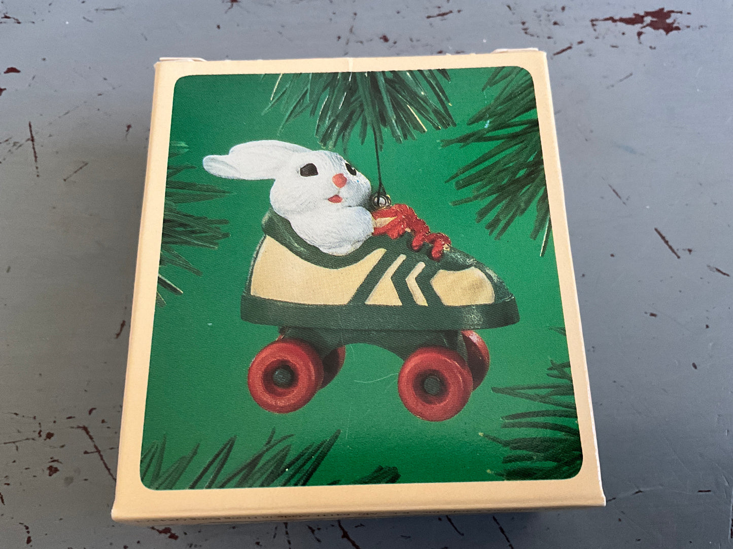 Hallmark Roller Skating Rabbit 1984 Keepsake Ornament QX457-1