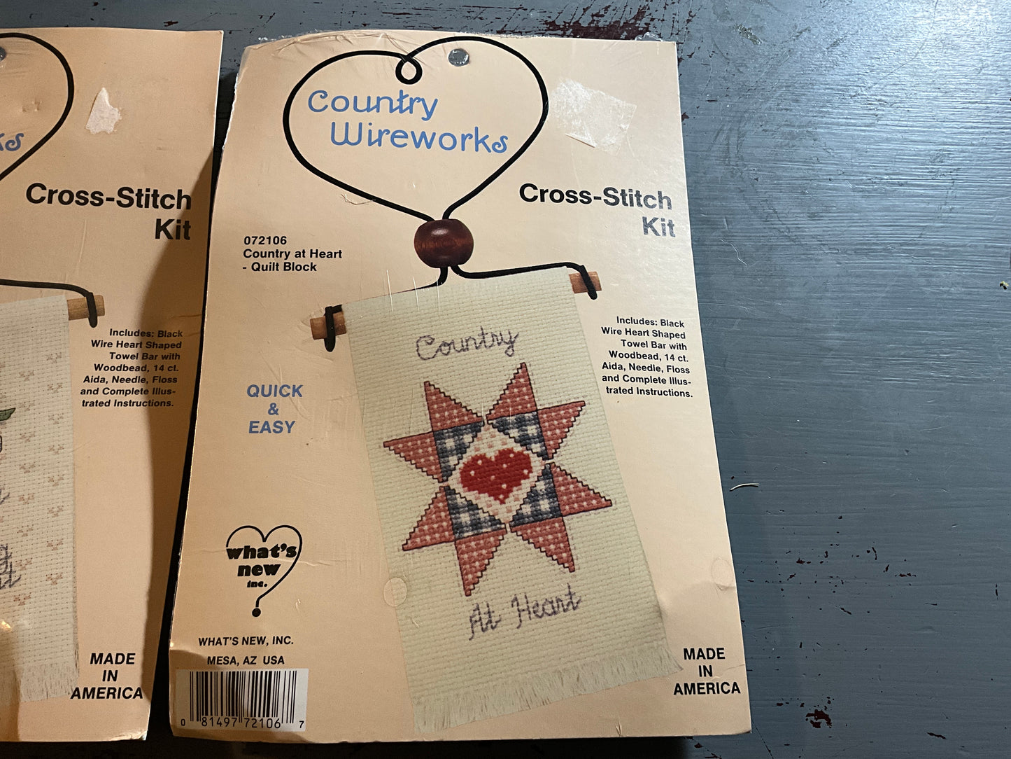 Country Wireworks set of 2 cross stitch kits see pictures and description