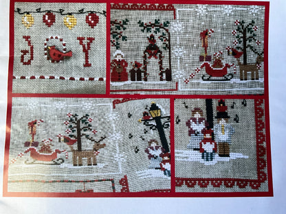 Mani di Donna Cardinal Mystery Sampler Part #1 through Part#4 cross stitch charts*