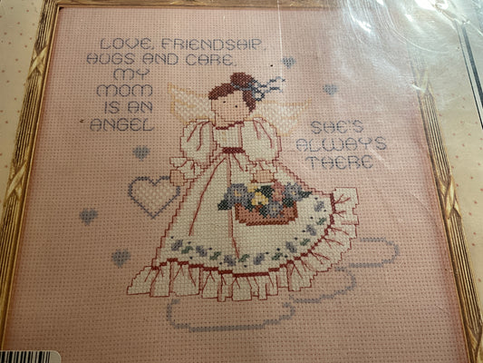 Astor Place Angel Mom Book 64 counted cross stitch kit
