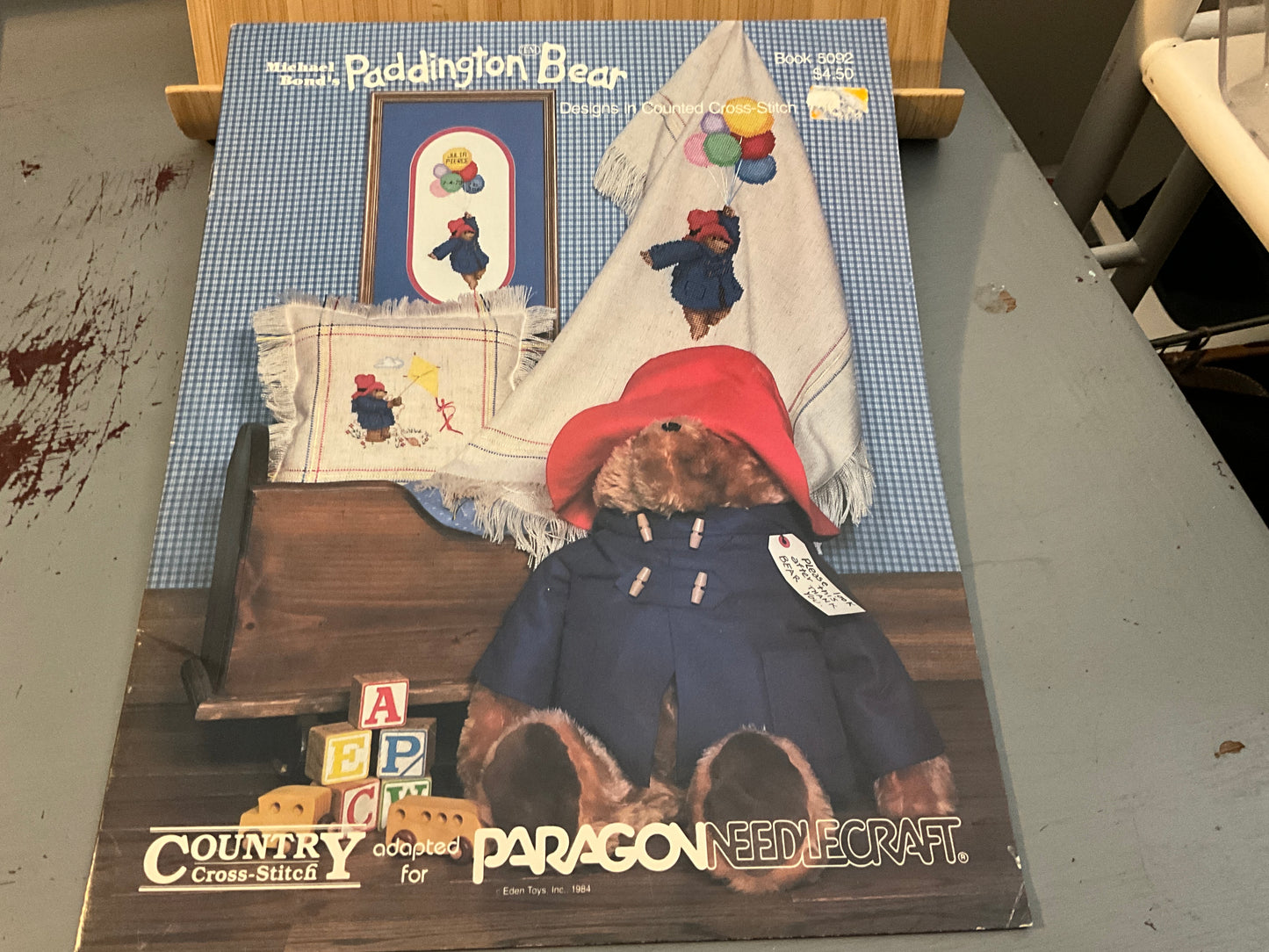 Paragon Needlecraft Country Cross Stitch Paddington Bear 5092 counted cross stitch chart
