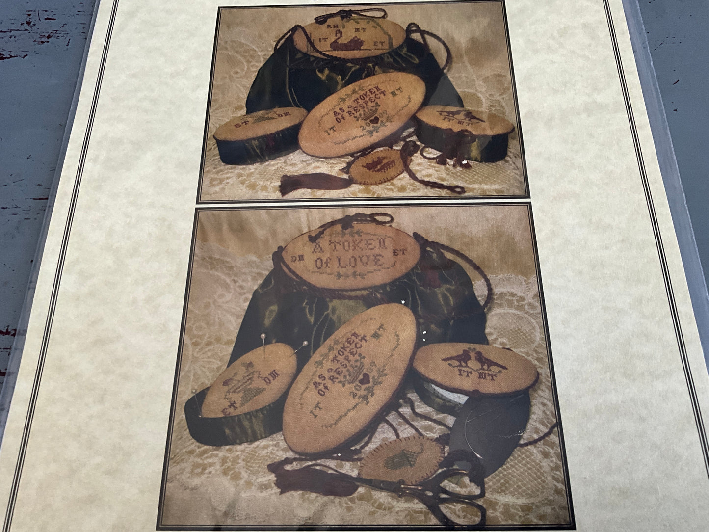 Just A Thought DL2009 Stitcher’s Evening Bag Quaker Style cross stitch design