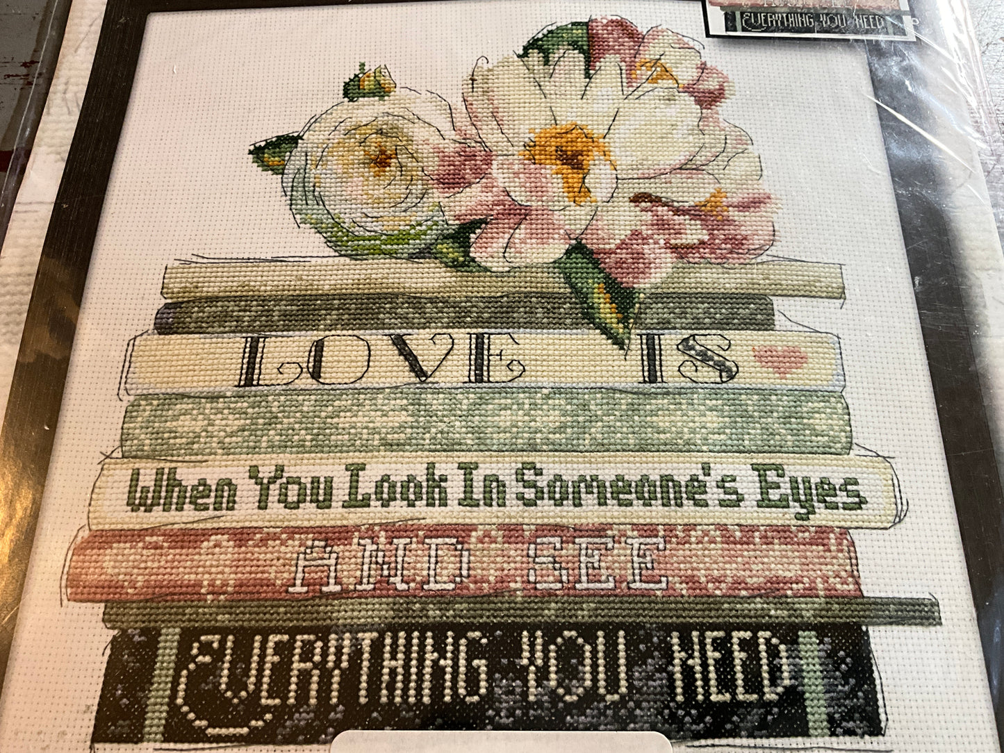 Design Works Love Is Books 2979 counted cross stitch kit