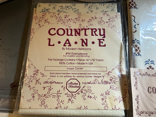 Pretty printed cross stitch fabric choice see pictures and variations