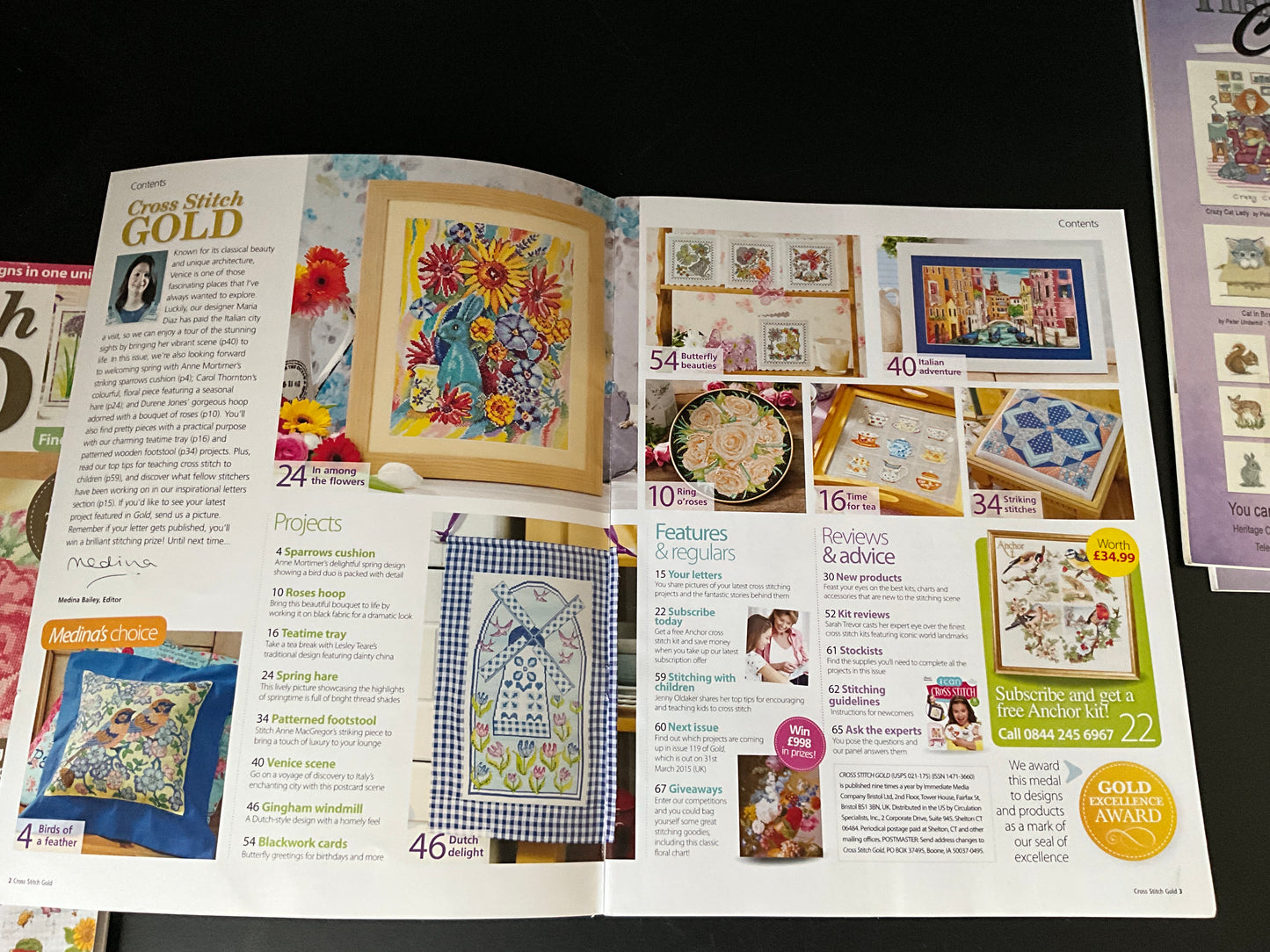 Cross Stitch Gold magazine lot choice see pictures and variations*